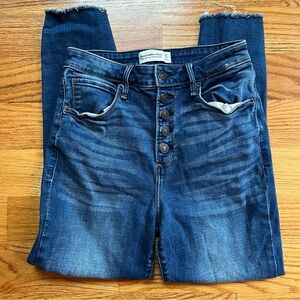 Abercrombie & fitch high rise super skinny ankle jeans size 27 / 4s